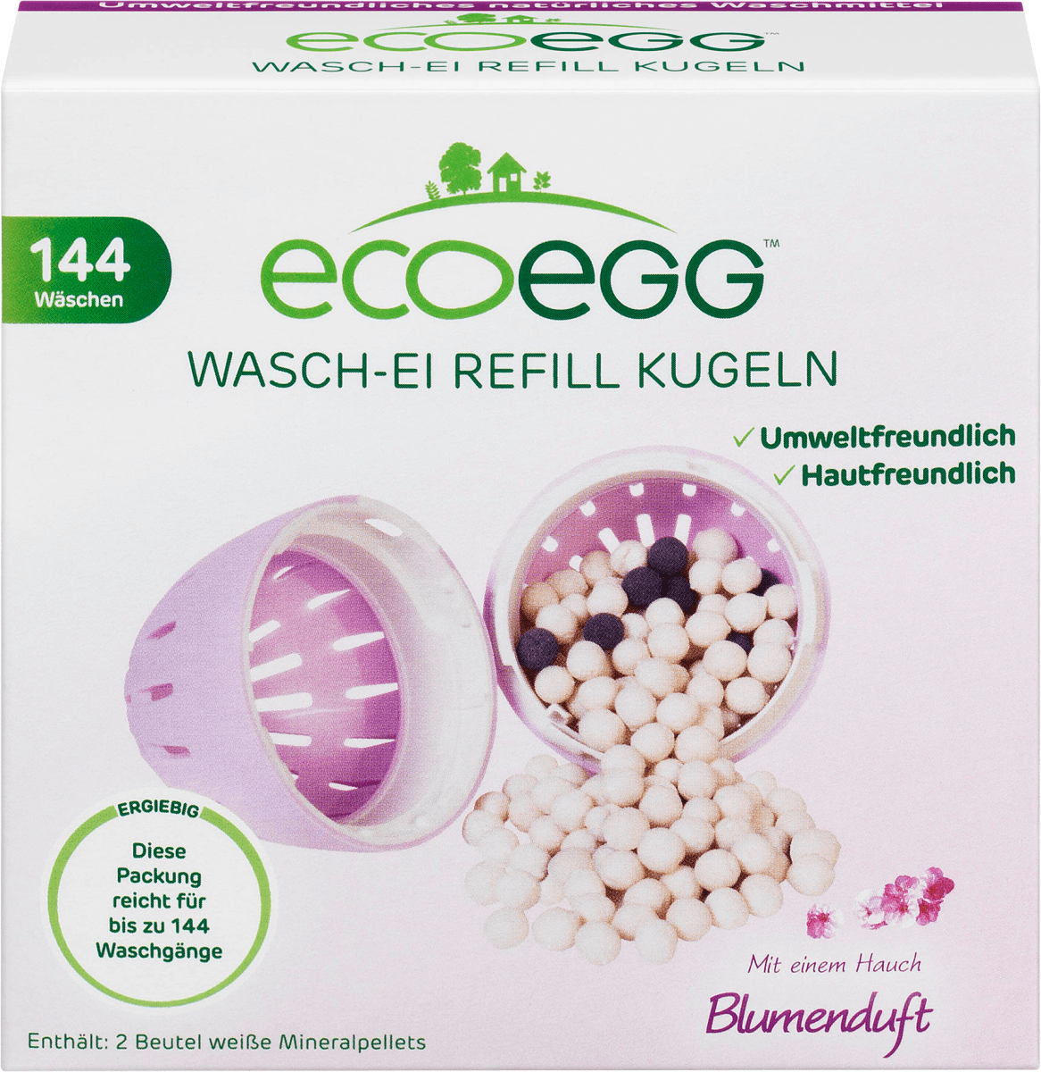 Waschei Refill Kugeln mit Blumenduft, 144 Wl
