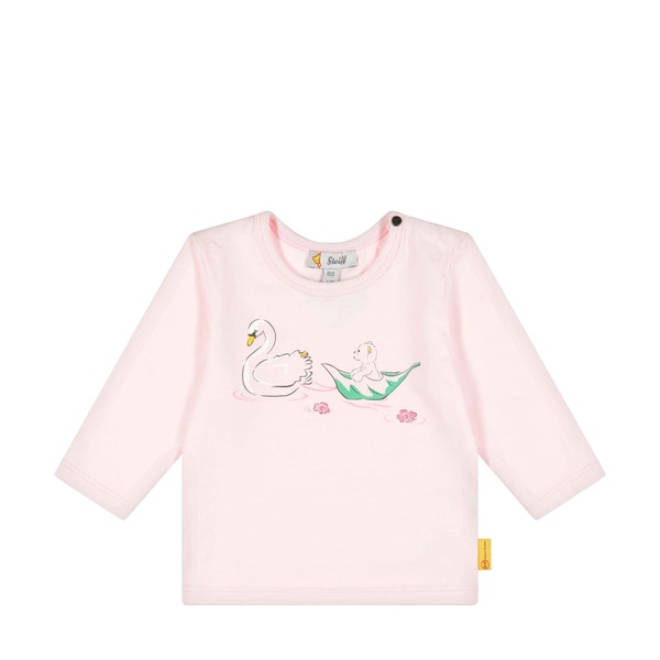 T-Shirt langarm, rosa für Mädchen