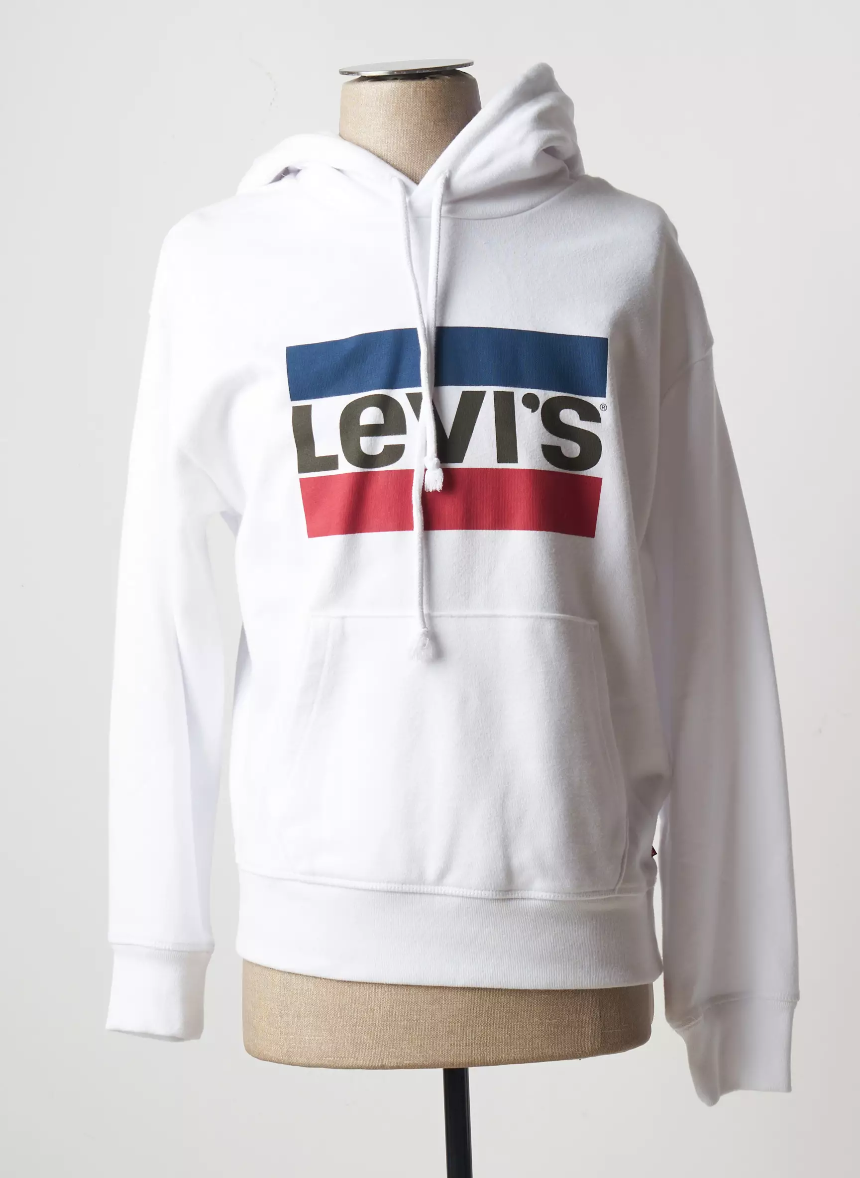 Levis Sweat Capuche Homme couleur blanc
