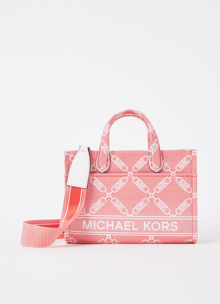 Kabelka Michael Kors Gigi S s potiskem loga a odnímatelným ramenním popruhem