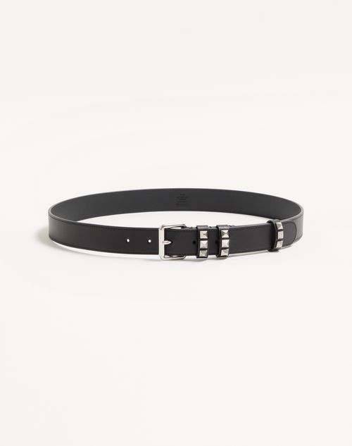 Cinto Valentino Garavani Flaneuse em couro de bezerro brilhante 30 mm