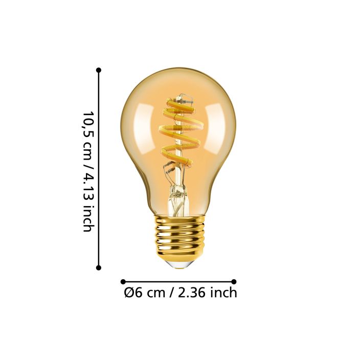 EGLO E27 LED Filament Z-Leuchtmittel Amber