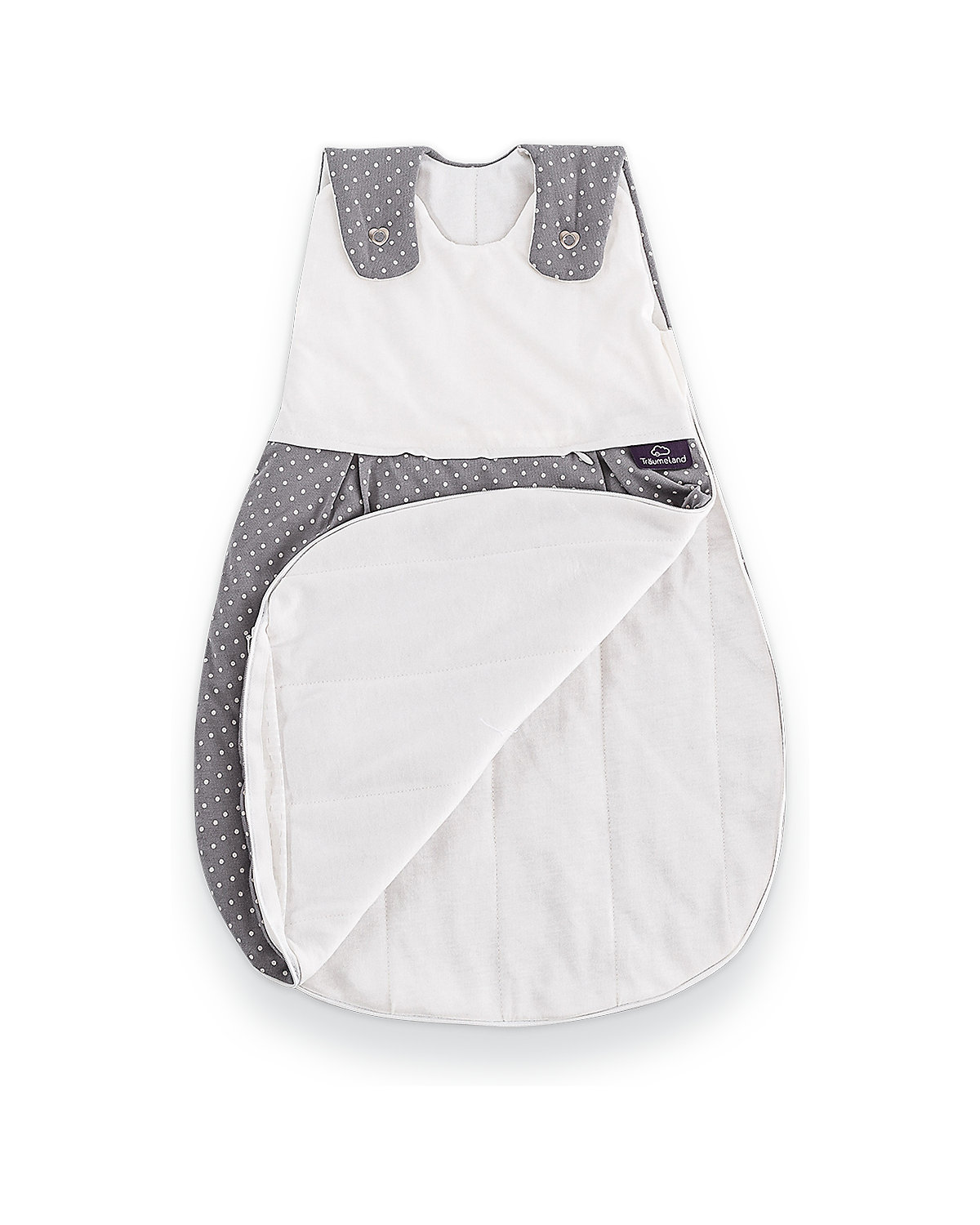 Schlafsack Liebmich 3-tlg. Pünktchen grau - TOG 3,0, Gr. 80/86