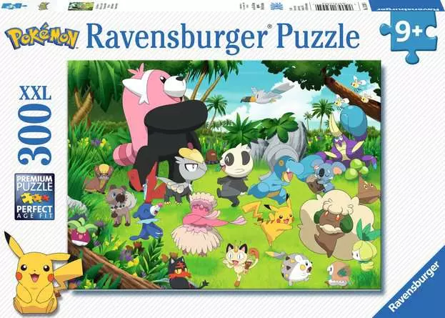 Kinderpuzzle ab 9 Jahren - Wilde Pokémon - 300 Teile