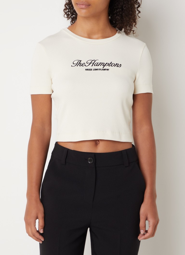Top corto NIKKIE The Hamptons con logo ricamato