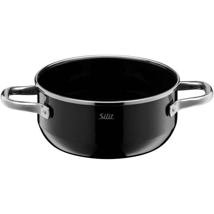 Silit Silargan® Elegance Bratentopf mit Deckel, 16 cm, Black