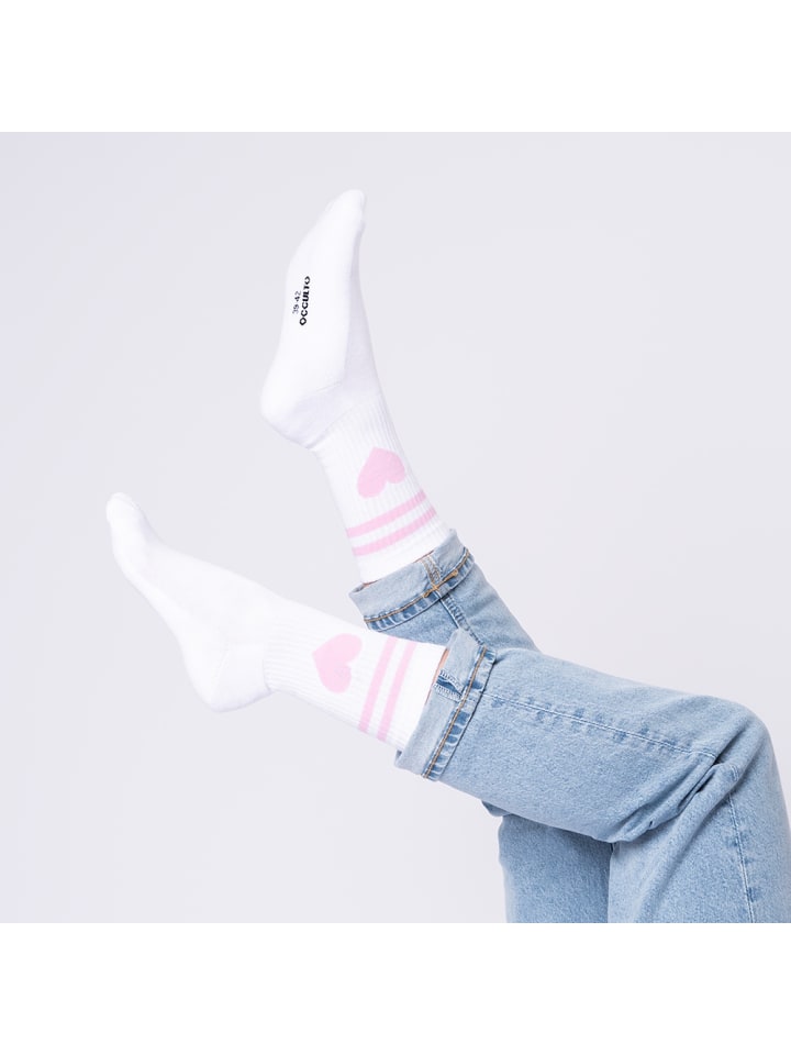 Occulto 3er Pack Herz Tennis Socken Venus in Grün/Pink/Blau günstig kaufen