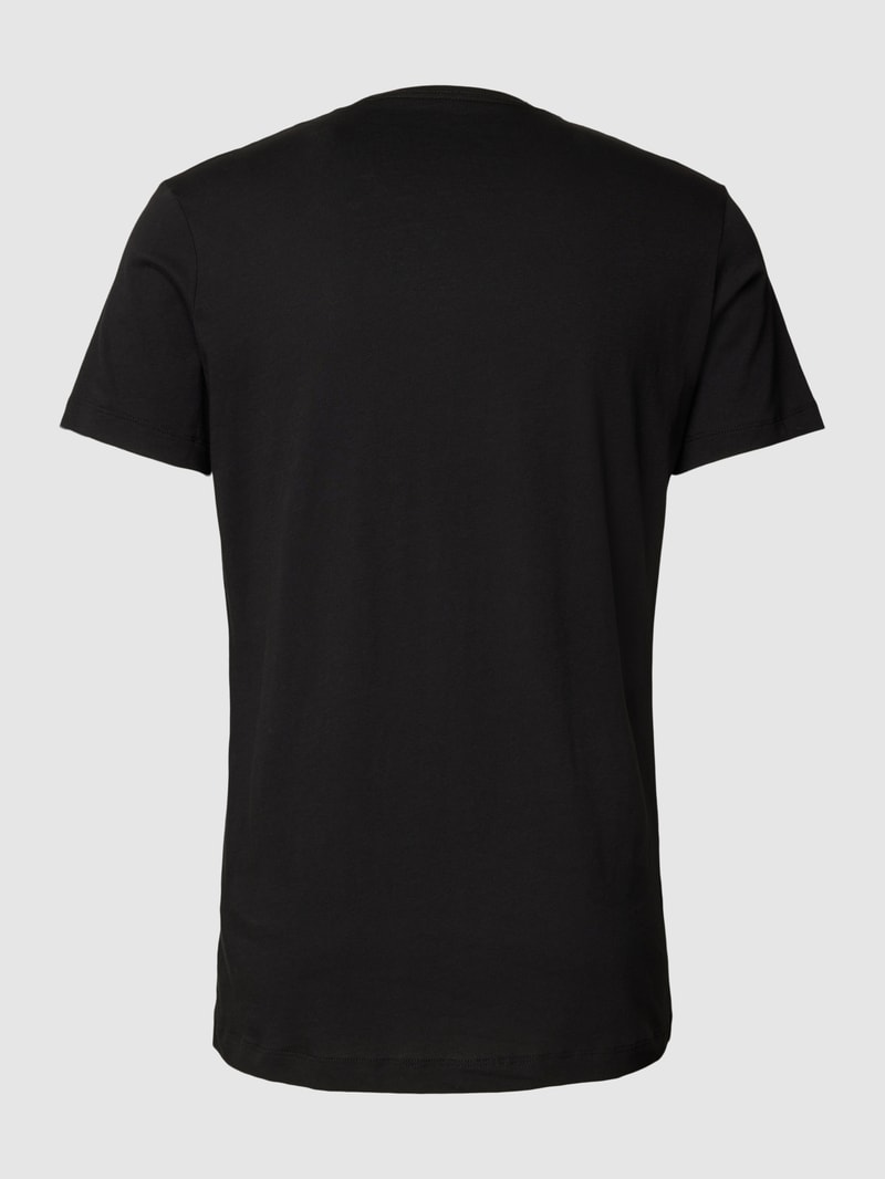 T-Shirt mit Rundhalsausschnitt im 2er-Pack in schwarz