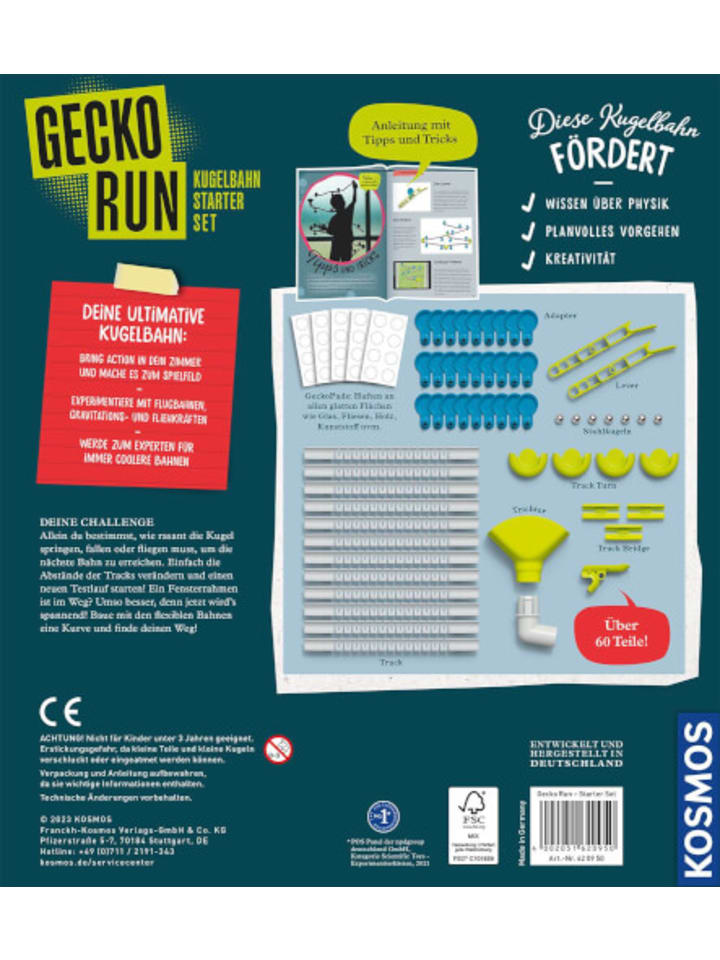Kosmos Kugelbahn Gecko Run - Starter Set - 8-14 Jahre günstig kaufen onesize