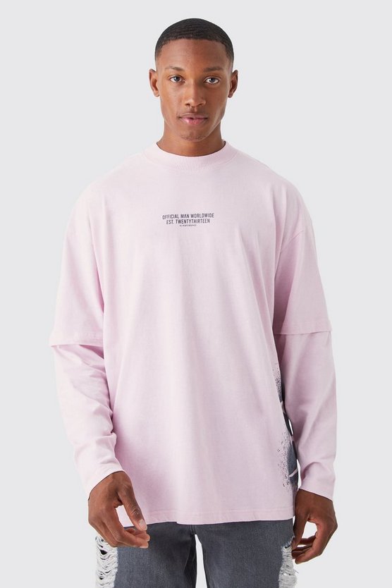 Oversize T-Shirt mit Graffiti-Print