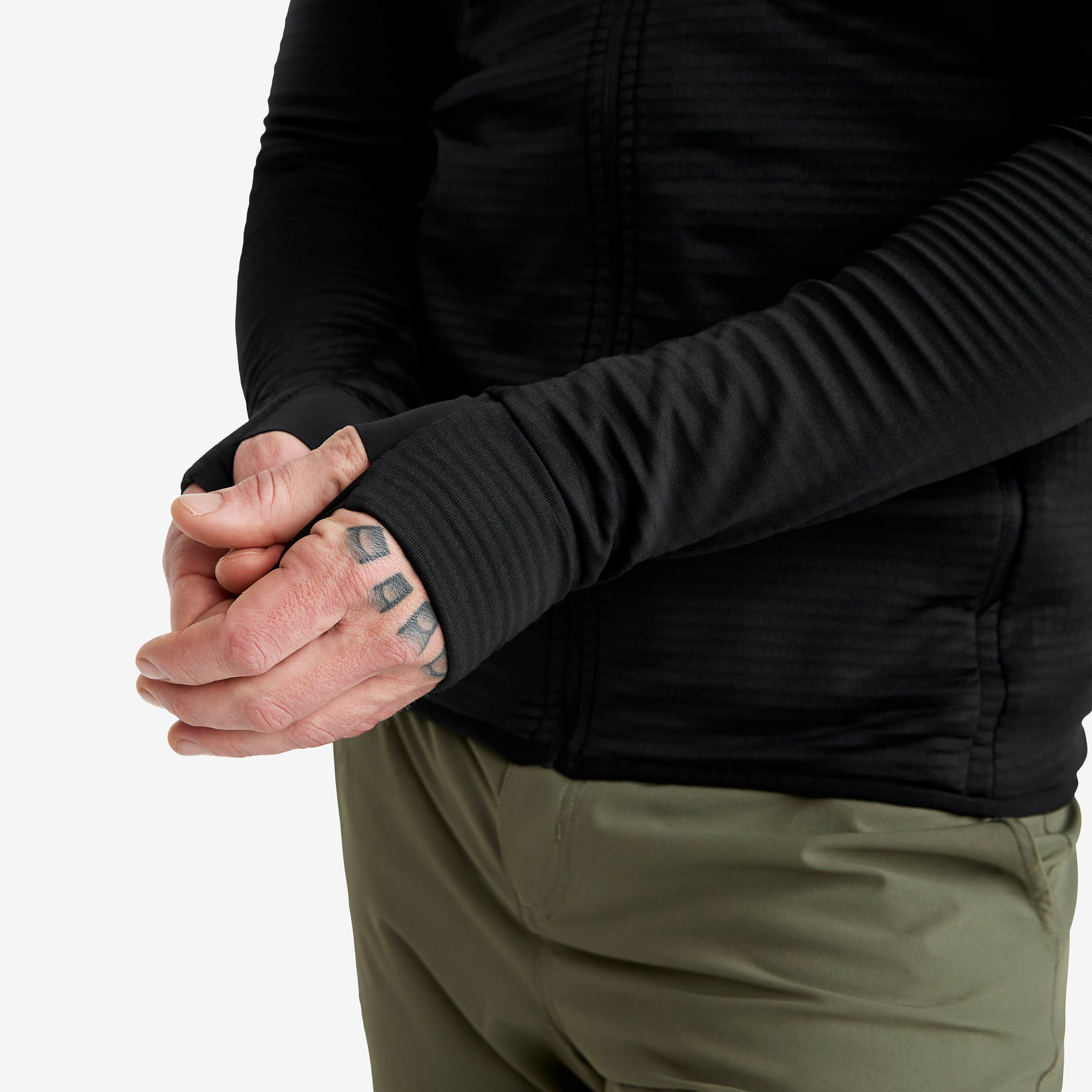 Waffle Hoodie Homme Black