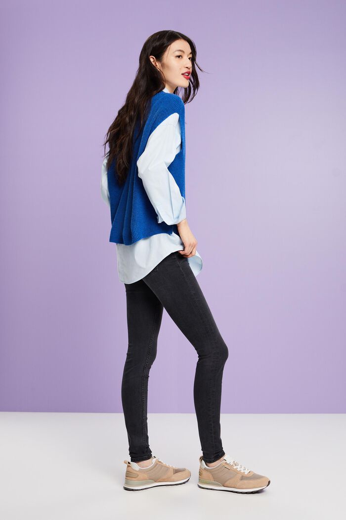 Skinny Jeggings mit mittelhohem Bund