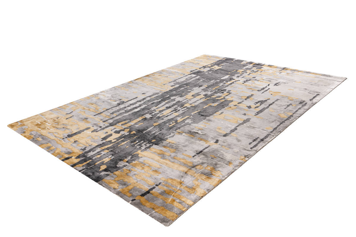 Padiro Teppich Grau / Blau / Gold 80cm x 150cm