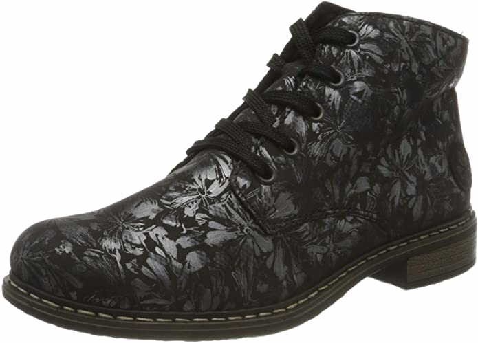 RIEKER Schnür-Stiefeletten schwarz