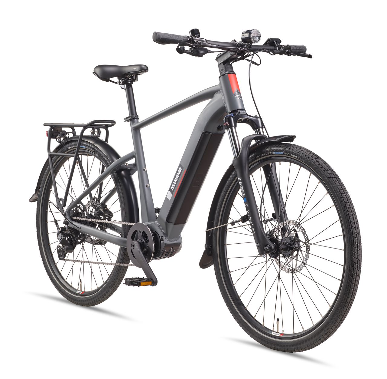 Telefunken SUV E-Bike Herren SUV710 27,5 Zoll Mittelmotor 9-Gang Kettenschaltung