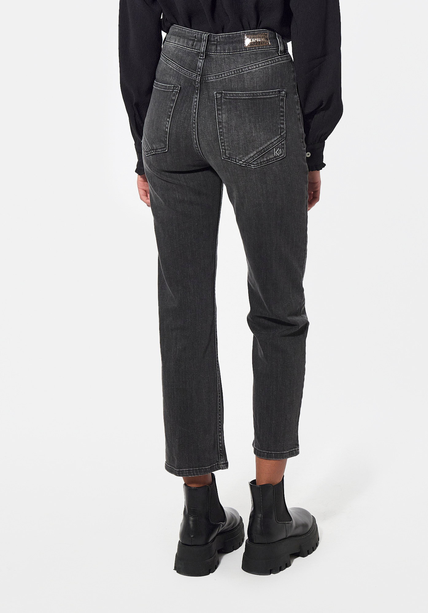 SWAN   Jean straight cropped Femme