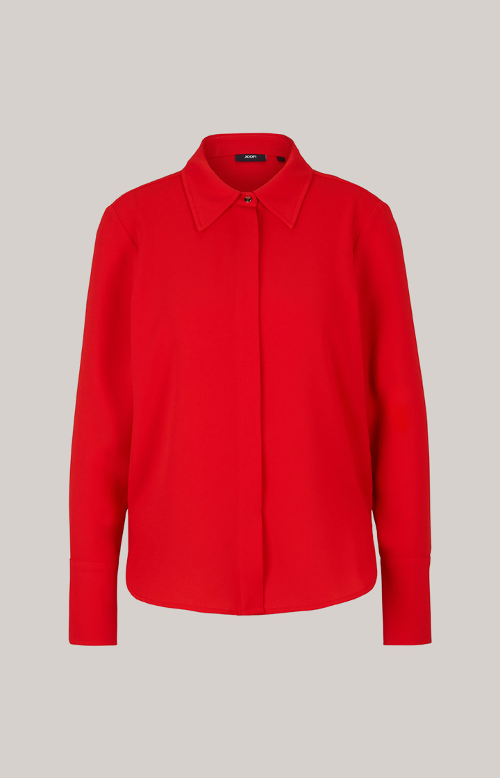 Crêpe-Bluse in Rot