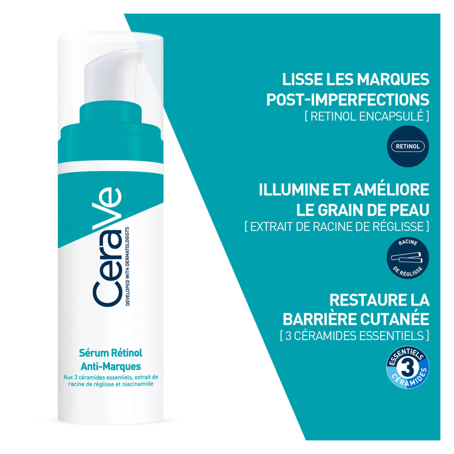 Cerave Rénitol Anti-Marques Sérum Réduisant L'Apparence des Marques 30 ml
