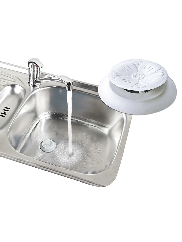 Wenko 2er-Set: Abflussstöpsel in Weiß - (H)2,3 x Ø 6,5 cm günstig kaufen onesize