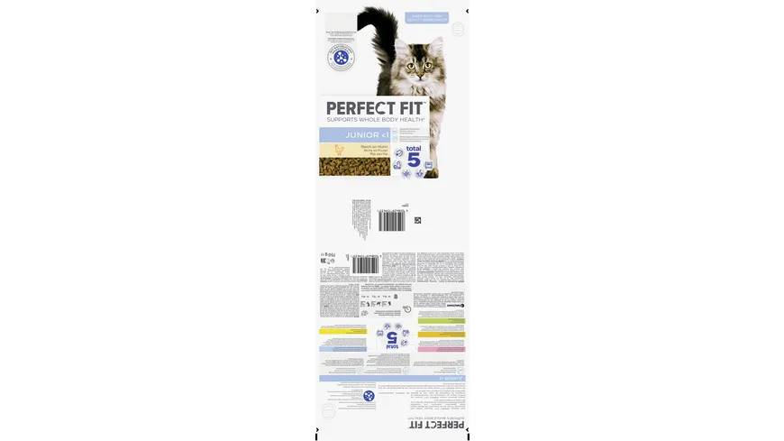 PERFECT FIT™ Katzentrockenfutter Beutel Junior <1 mit Huhn 750 g
