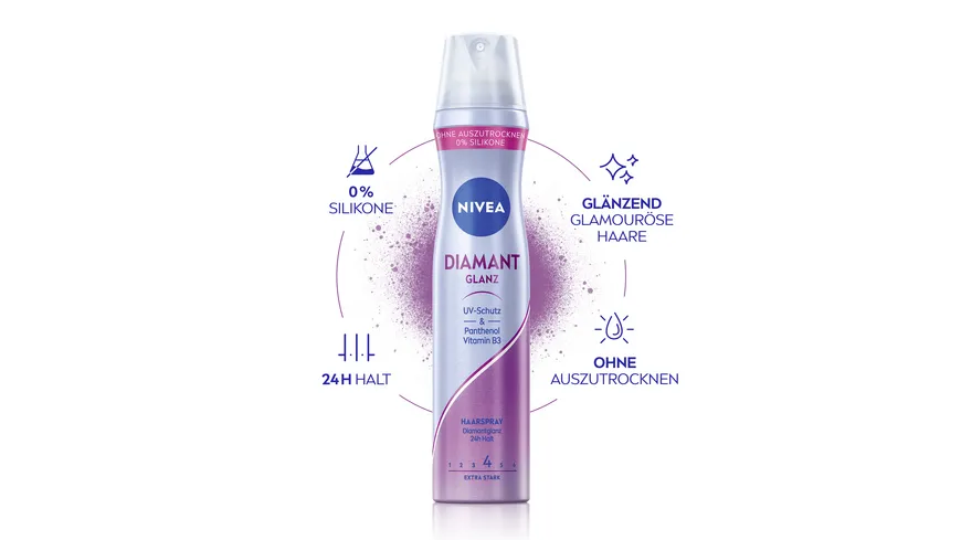 NIVEA Diamant Glanz Haarspray Extra Stark 250 ml