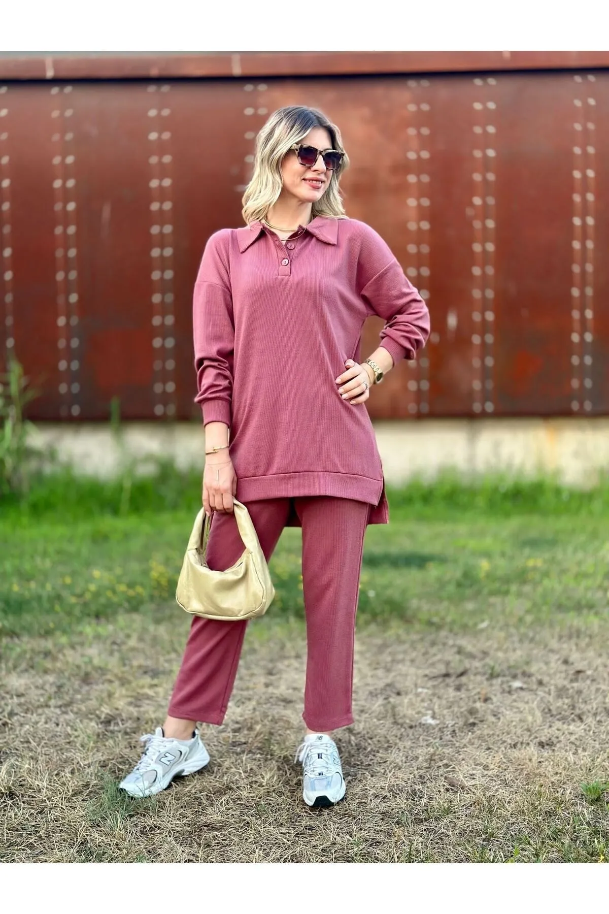 VOLT CLOTHİNG  Set mit 2-fädiger Polo-Hose