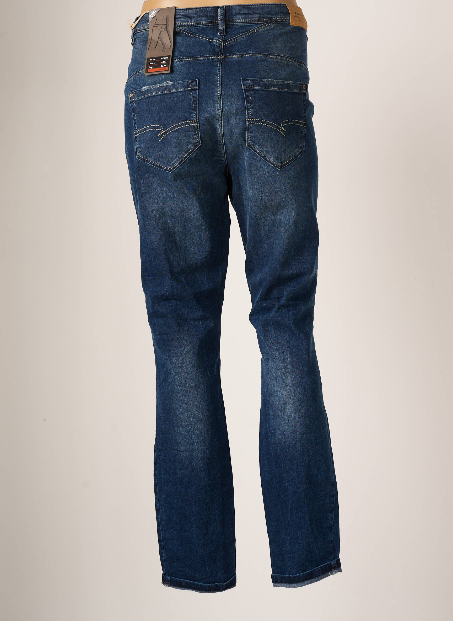 Street One Jeans Coupe Slim Femme couleur bleu