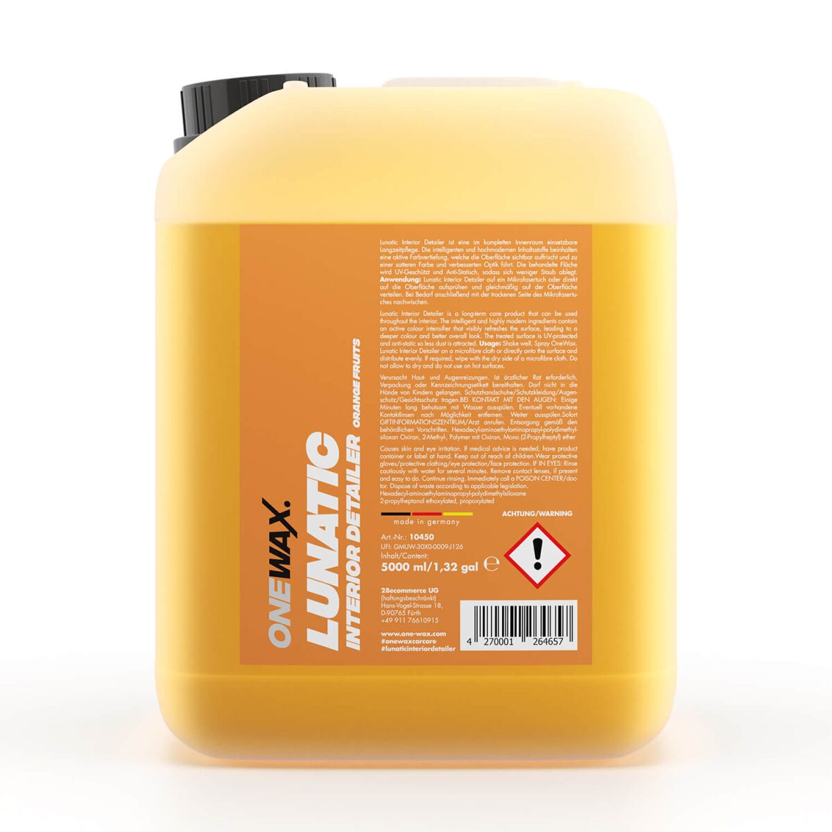 ONEWAX Lunatic Interior Detailer Orange Fruits 5L