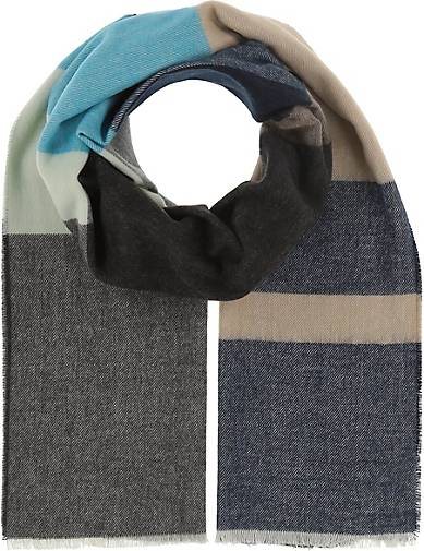 FRAAS Sustainability Edition - Cashmink-Schal mit Blockstreifen - Made in Germany
