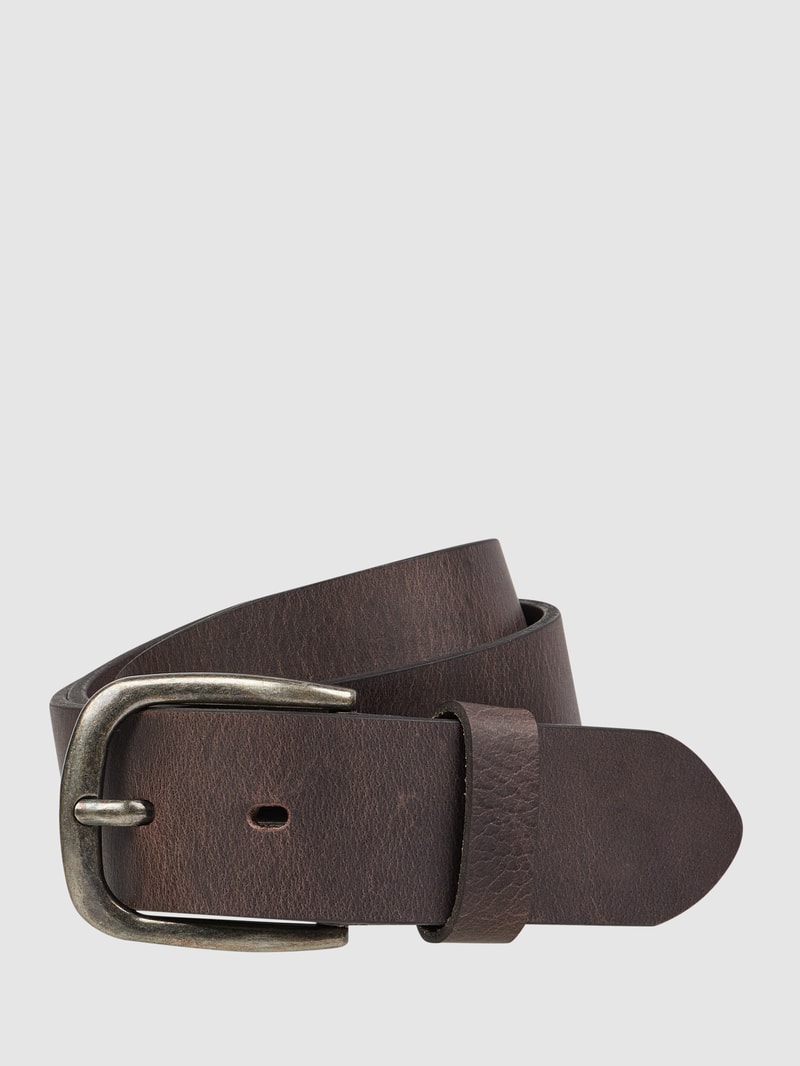 Gürtel aus Leder in mittelbraun
