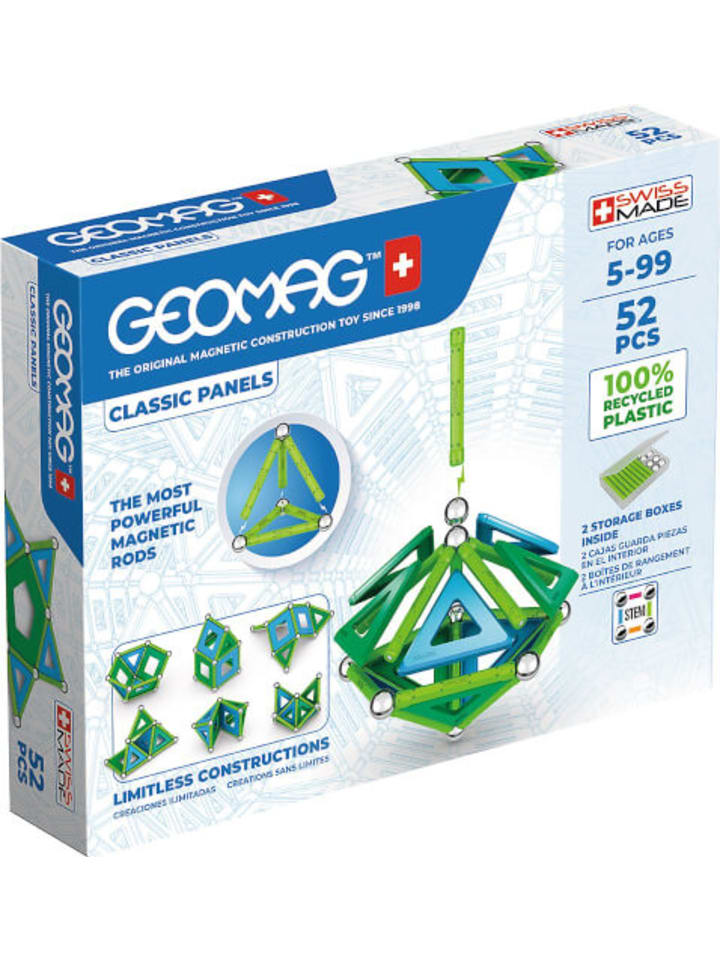 Geomag Magnetbaukasten CLASSIC PANELS GREEN Line 52 Teile - ab 5 Jahre günstig kaufen onesize