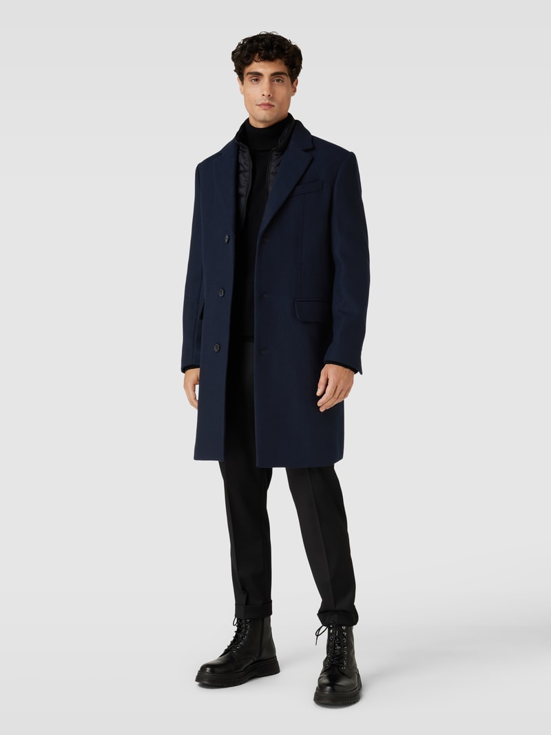 Mantel im Double-Layer-Look Modell 'JOSEPH' in dunkelblau