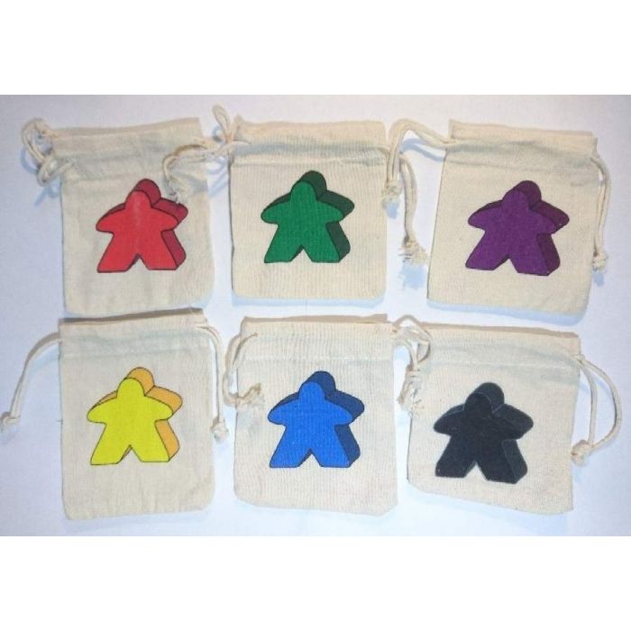 Carcassonne Stoffbeutel für Meeple