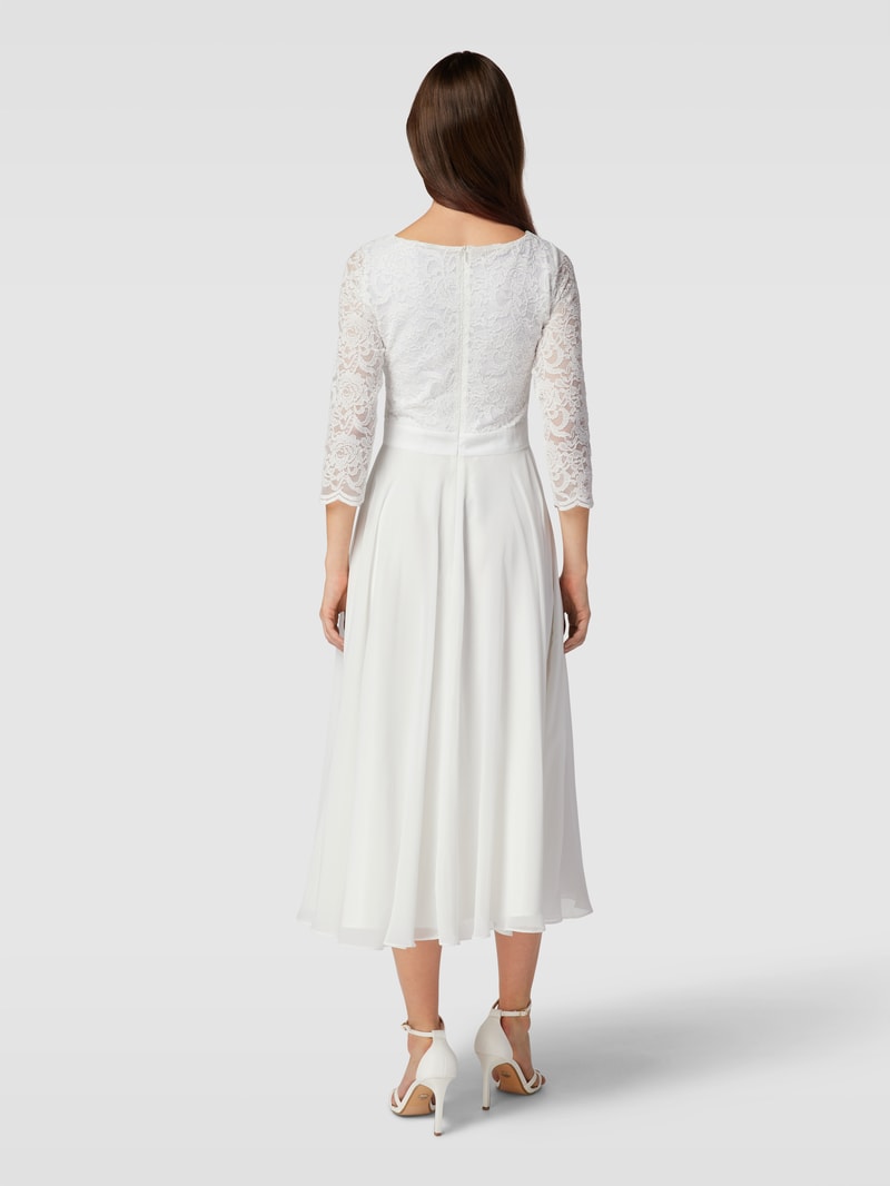Cocktailkleid aus Häkelspitze in offwhite