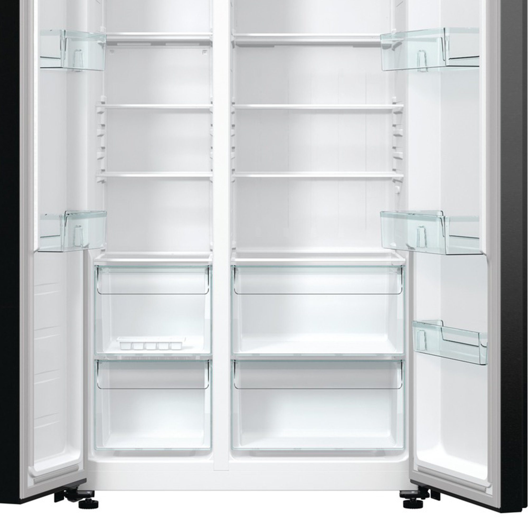GORENJE Side-by-Side NRR 9185DABXL, 186,5 cm hoch, 91 cm breit, NoFrost Plus, MultiFlow 360°, XtraSpace, FastFreeze