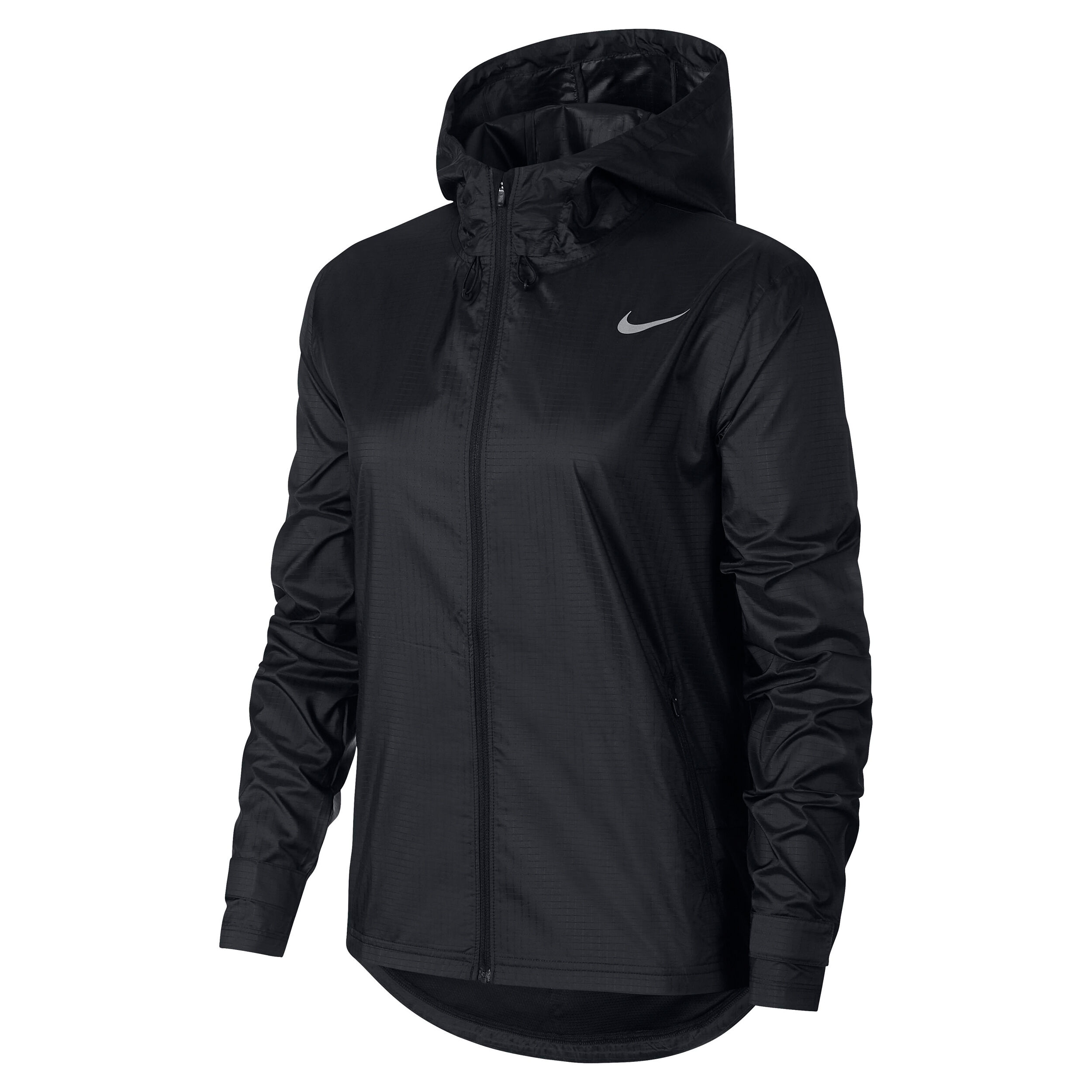 Essential Trainingsjacke Damen - Schwarz, Silber
