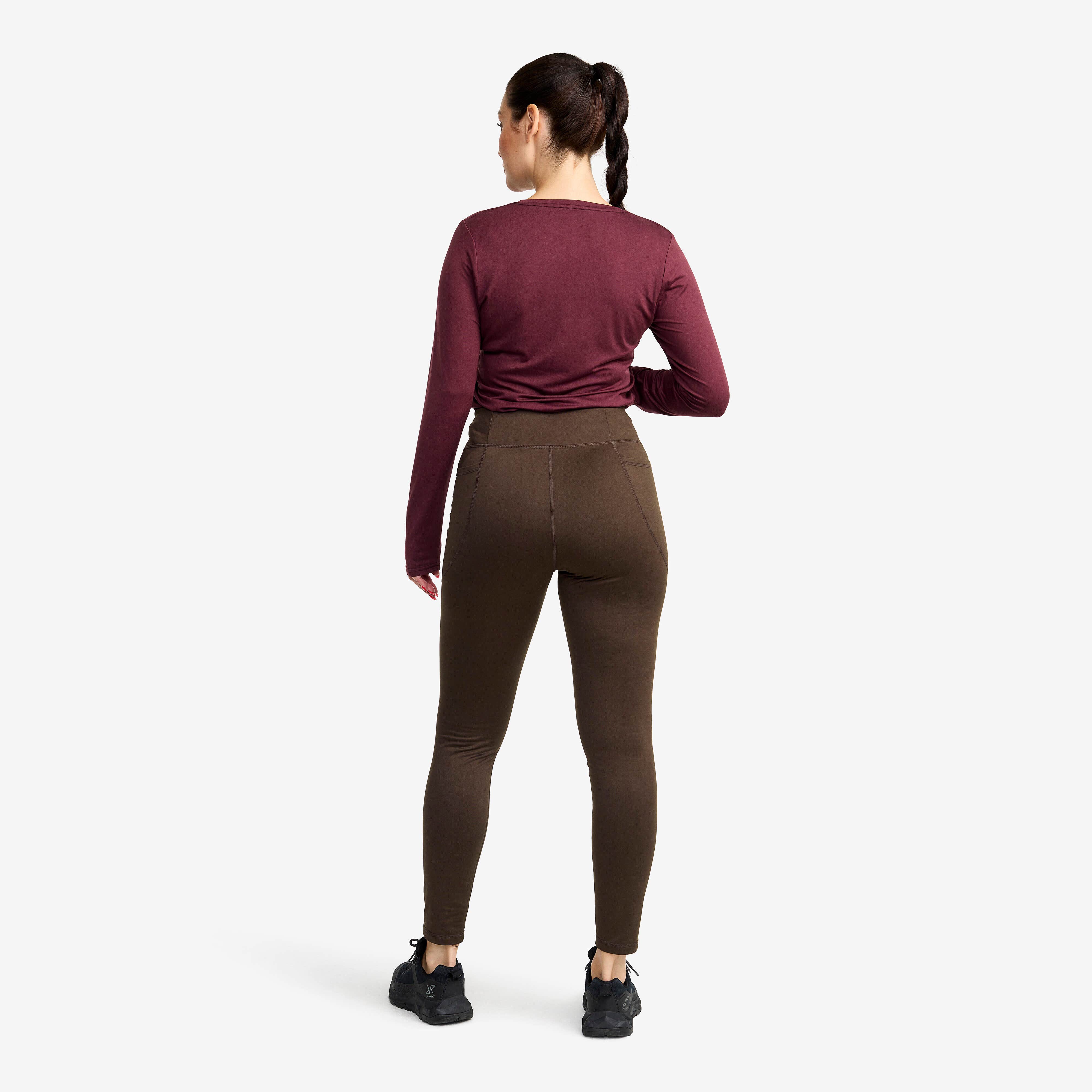 Alaska Fleece Lined Tights Femme Hazel