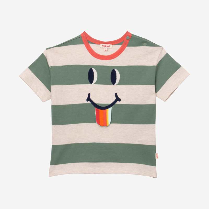 T-shirt bébé garçon rayures vert Catimini