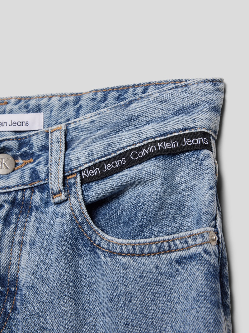 Regular Fit Jeans mit Label-Patch Modell 'VINTAGE OCEAN' in blau