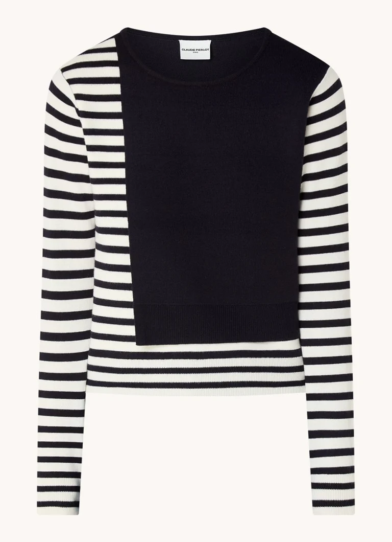 Maglione a righe in maglia fine di misto lana di Claudie Pierlot