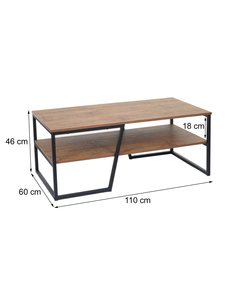 MCW Couchtisch A27 Ablage Metall 3D-Struktur günstig kaufen onesize