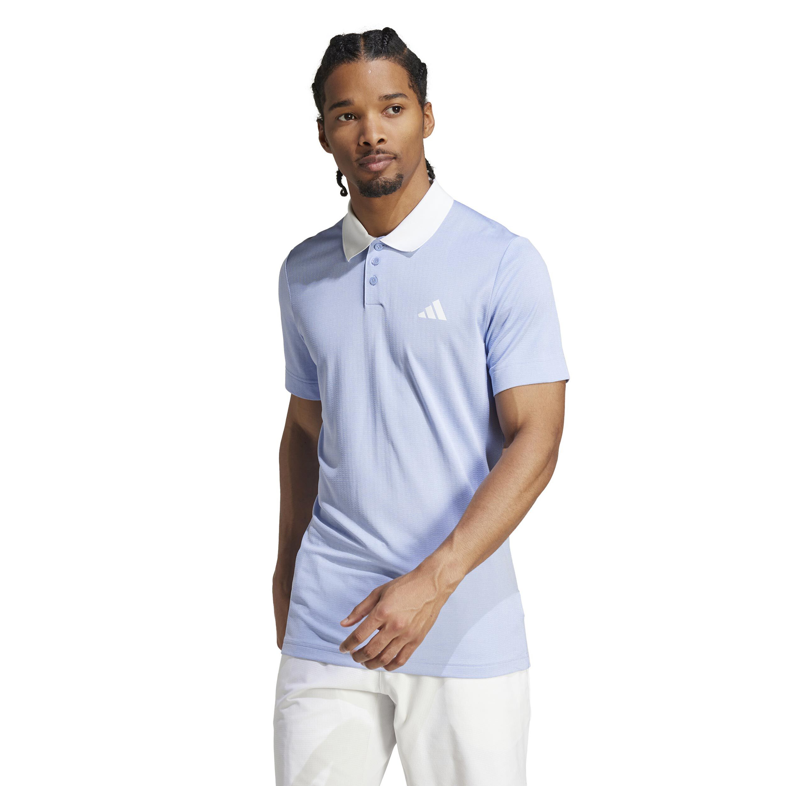 Freelift Polo Herren - Hellblau, Weiß