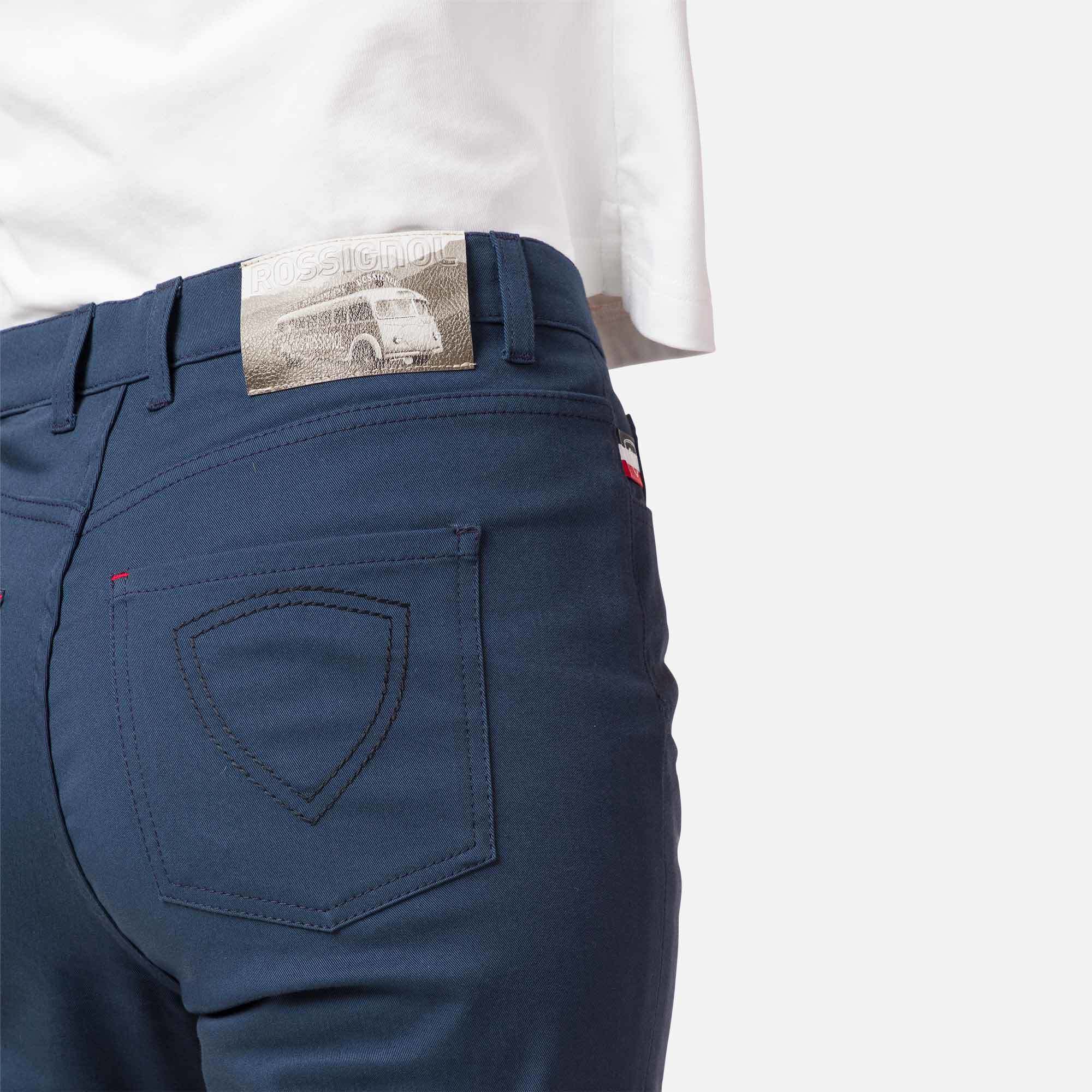 Pantalon slim en coton bio femme