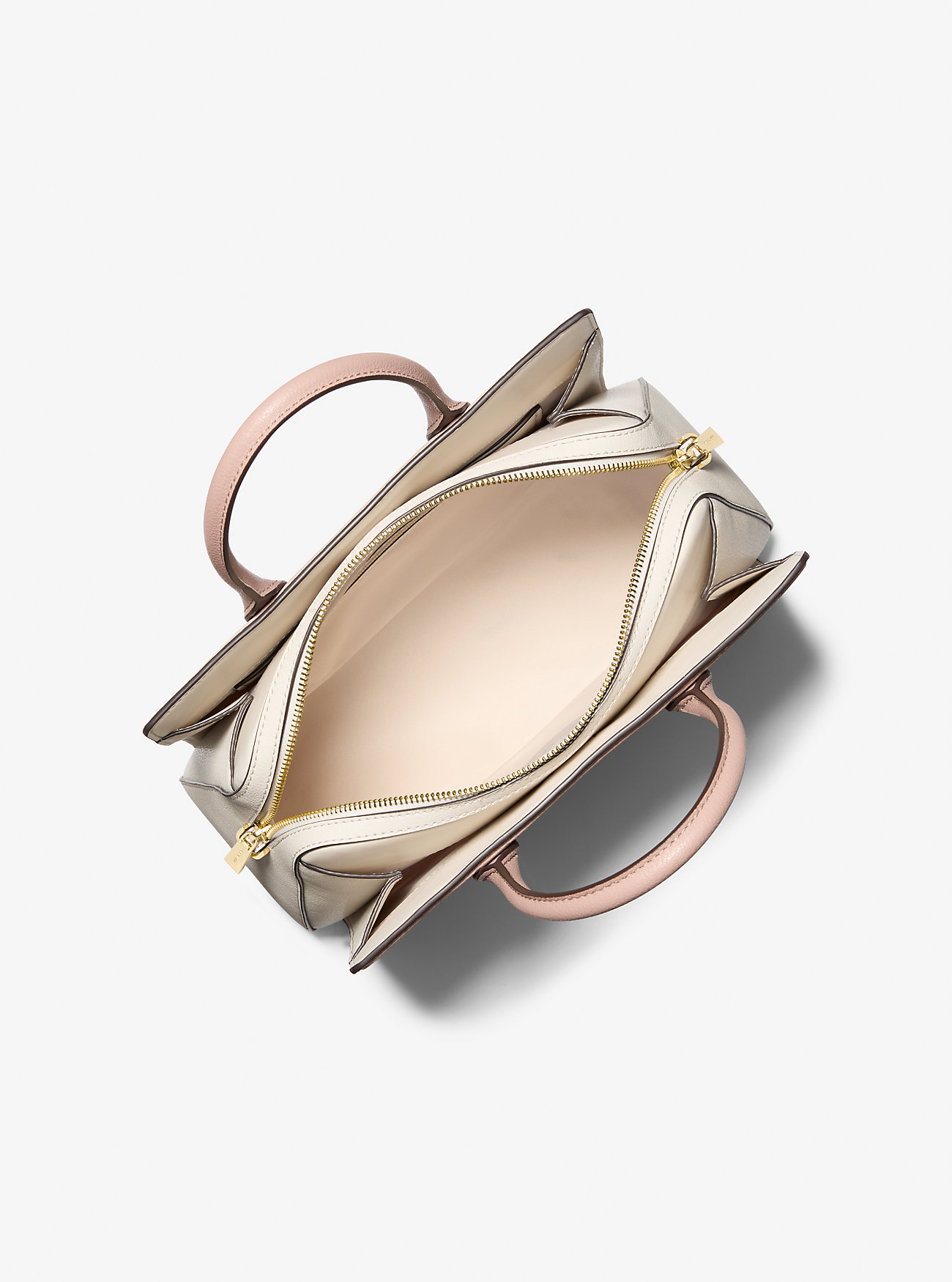 Laila medium fargeblokkert pebbled skinnveske - SFP/LTCR/FWN