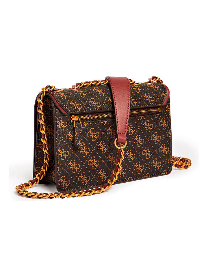 Guess Umhängetasche in Schwarz/ Braun - (B)24 cm x (H)15 cm x (T)7 cm günstig kaufen onesize