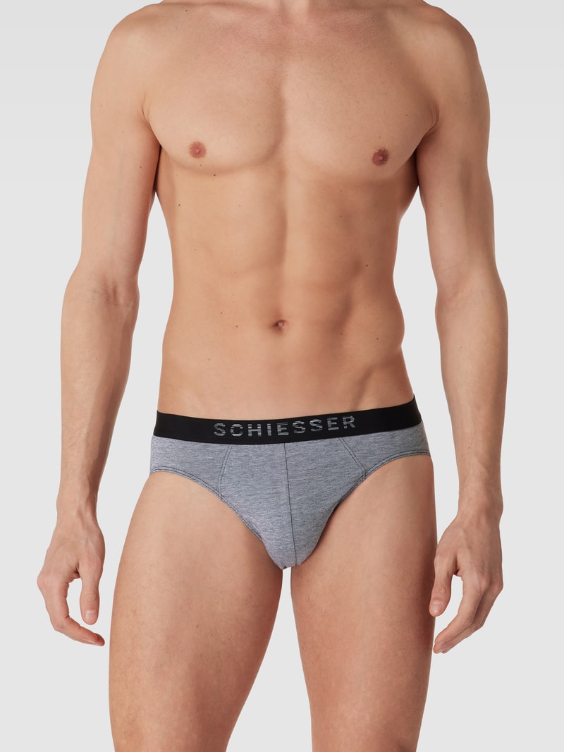 Slip mit elastischem Bund in marineblau