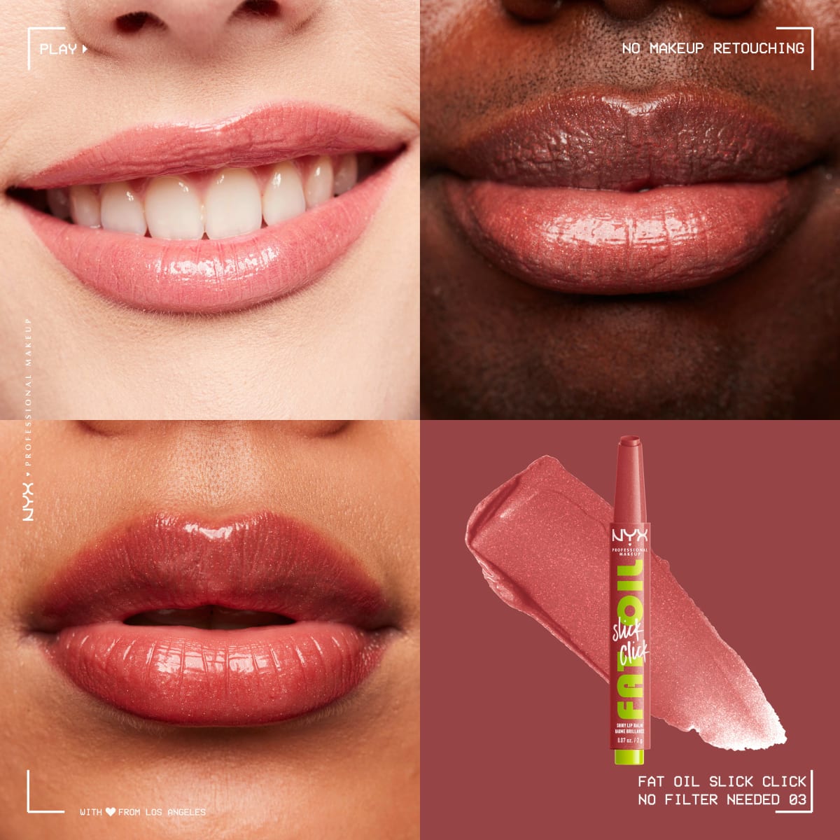 Lippenstift Fat Oil Slick Click 03 No Filter Needed, 2 g