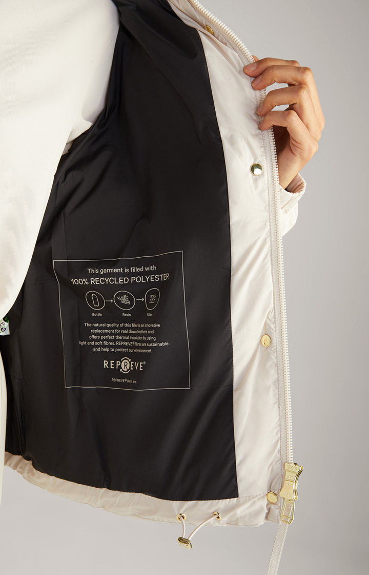 Steppjacke in Offwhite