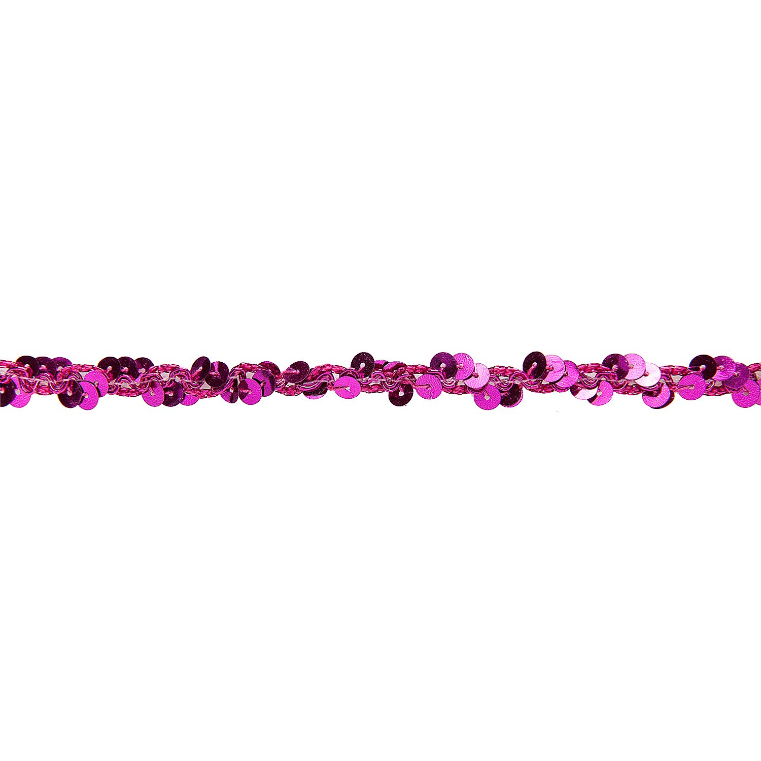Metallic-Paillettenband, pink, Breite: 10 mm, Länge: 3 m