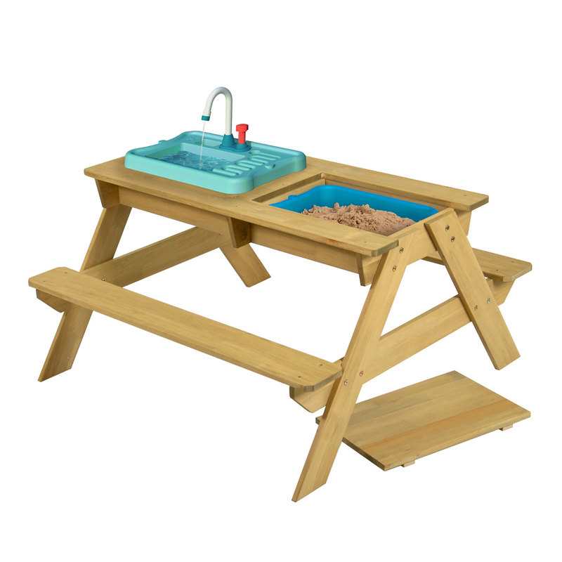 Table picnic en bois FSC avec bac à eau Mookie